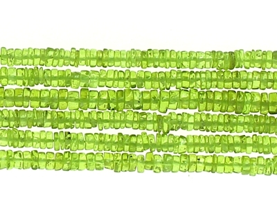 String of rondel PERIDOT 5mm